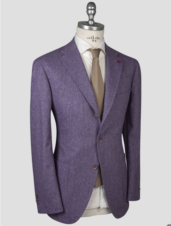 Isaia Isaia Purple Virgin Wool Blazer Purple 001