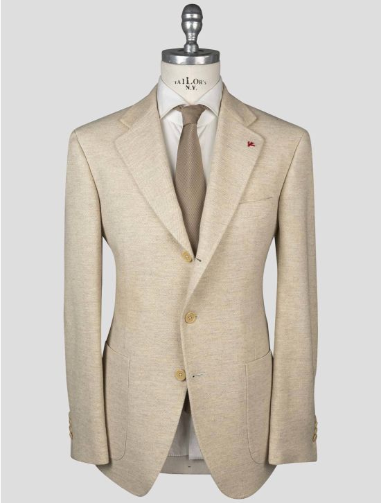 Isaia Isaia Beige Wool Silk Blazer Beige 000