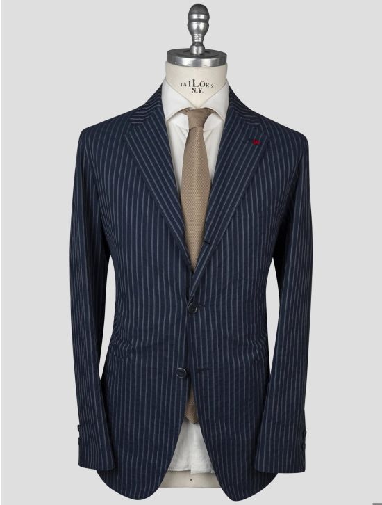 Isaia Isaia Blue Cotton Blazer Blue 000