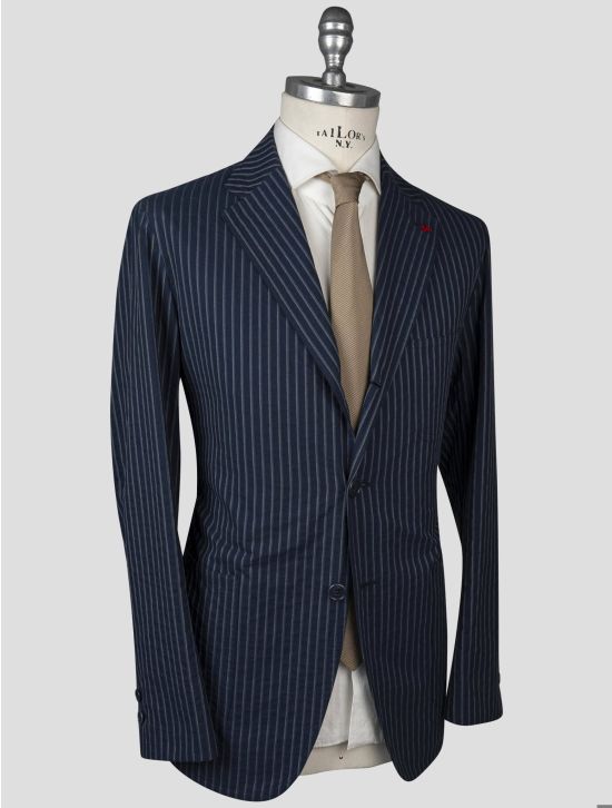 Isaia Isaia Blue Cotton Blazer Blue 001