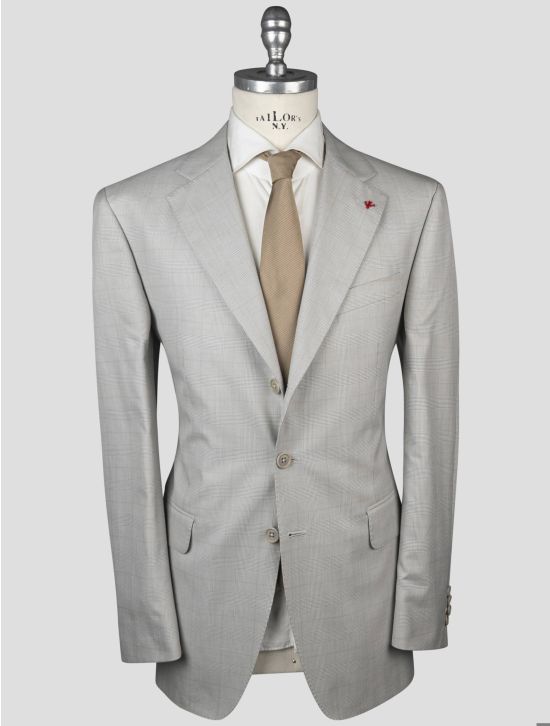 Isaia Isaia Gray Silk Cotton Blazer Gray 000