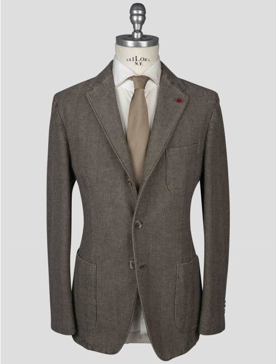 Isaia Isaia Brown Cotton Blazer Brown 000