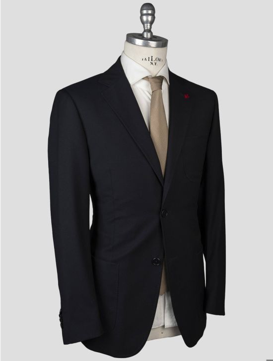 Isaia Isaia Blue Wool 130's Blazer Blue 001