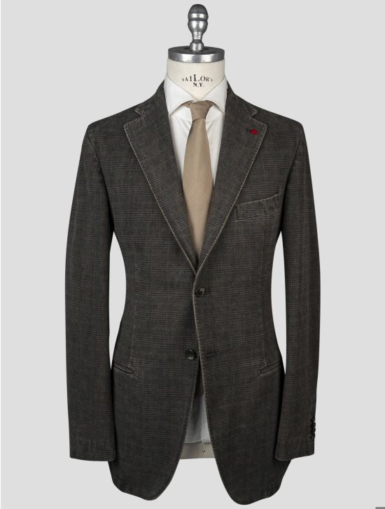 Isaia Isaia Brown Cotton Blazer Brown 000