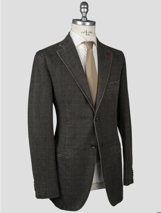 Isaia Isaia Brown Cotton Blazer Brown 001