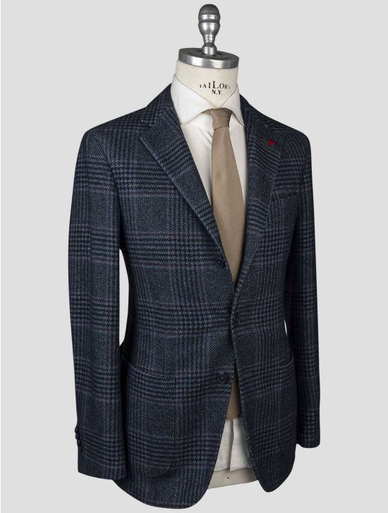 Isaia Isaia Multicolor Wool Pa Blazer Multicolor 001