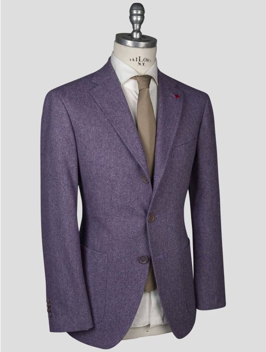 Isaia Isaia Purple Virgin Wool Blazer Purple 001