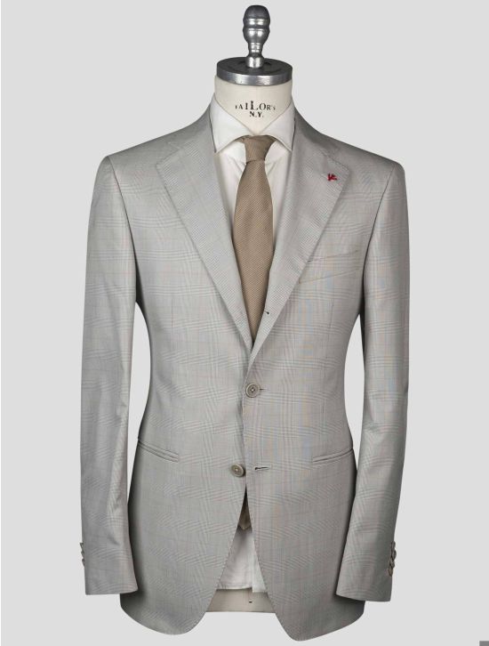 Isaia Isaia Gray Silk Cotton Blazer Gray 000