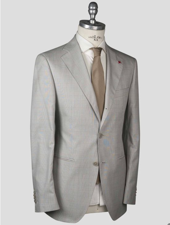 Isaia Isaia Gray Silk Cotton Blazer Gray 001