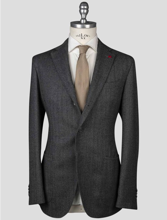 Isaia Isaia Gray Virgin Wool Blazer Gray 000