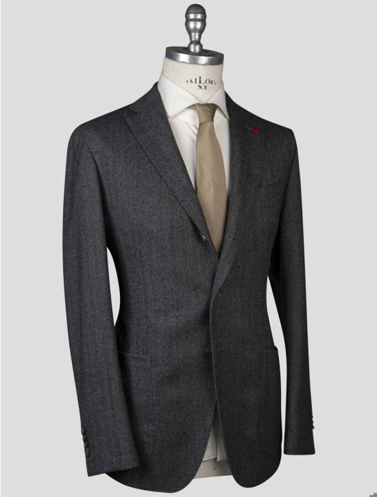 Isaia Isaia Gray Virgin Wool Blazer Gray 001