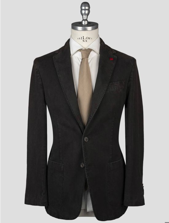 Isaia Isaia Brown Cotton Blazer Brown 000