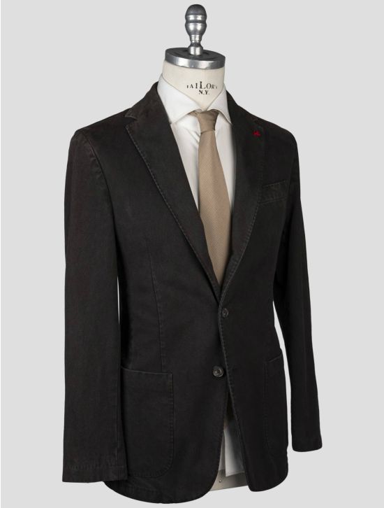 Isaia Isaia Brown Cotton Blazer Brown 001