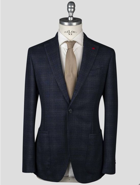 Isaia Isaia Blue Wool Blazer Blue 000