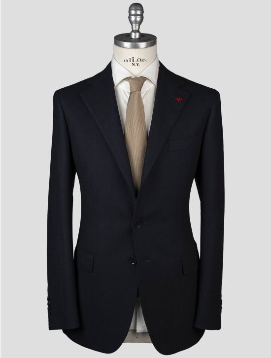 Isaia Isaia Blue Virgin Wool Blazer Blue 000