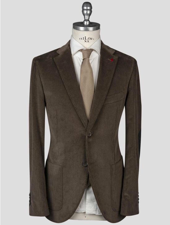 Isaia Isaia Brown Cotton Blazer Brown 000