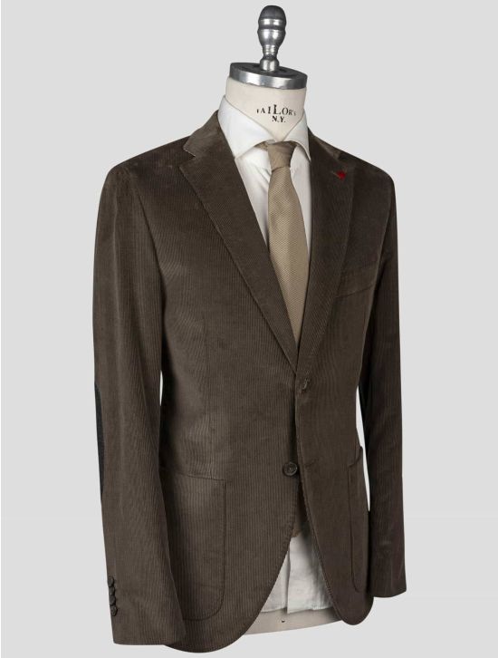 Isaia Isaia Brown Cotton Blazer Brown 001