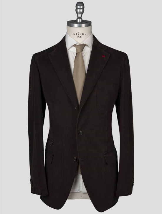 Isaia Isaia Brown Cotton Blazer Brown 000