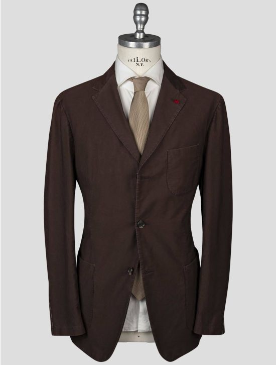 Isaia Isaia Brown Cotton Blazer Brown 000