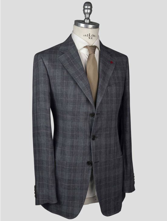 Isaia Isaia Multicolor Linen Blazer Multicolor 001