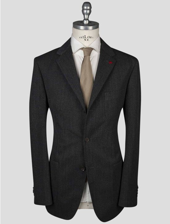 Isaia Isaia Gray Virgin Wool Blazer Gray 000