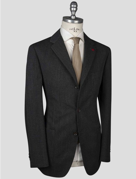 Isaia Isaia Gray Virgin Wool Blazer Gray 001