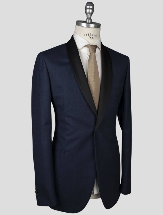 Isaia Isaia Blue Virgin Wool Blazer Blue 001