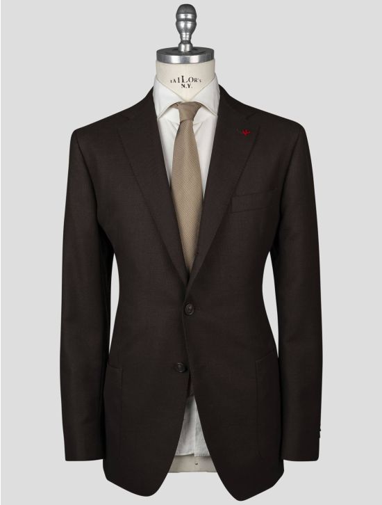 Isaia Isaia Brown Wool Blazer Brown 000