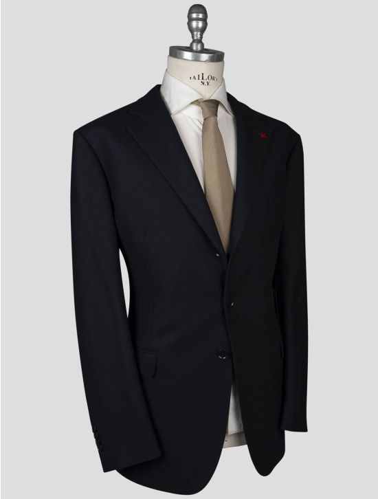 Isaia Isaia Dark Blue Virgin Wool Blazer Dark Blue 001