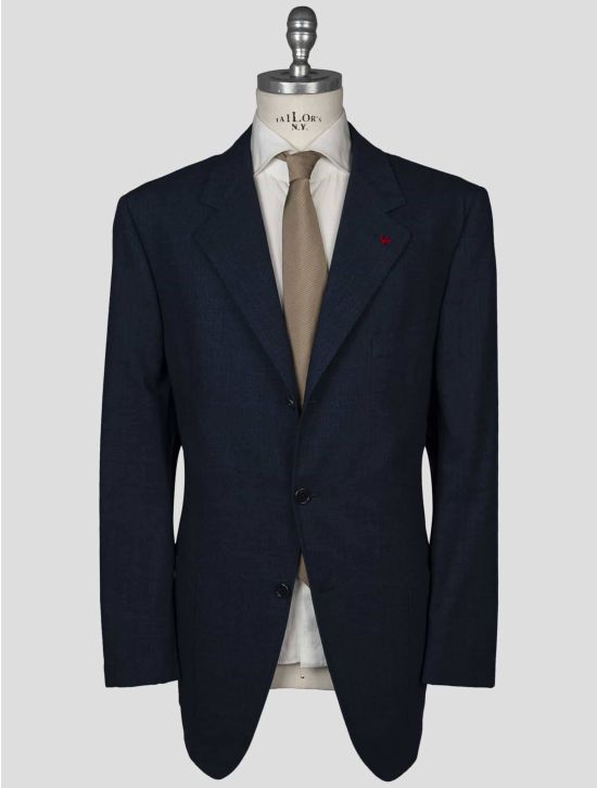 Isaia Isaia Blue Wool Blazer Blue 000