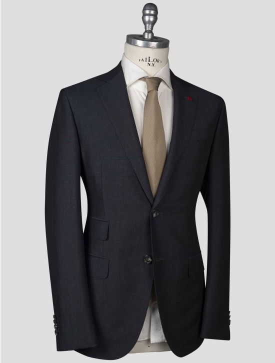 Isaia Isaia Blue Mohair Wool Blazer Blue 001