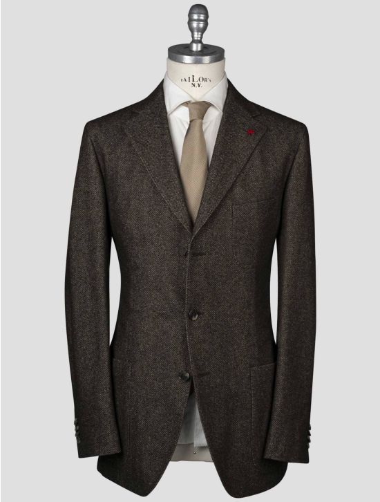 Isaia Isaia Brown Wool Cotton Blazer Brown 000