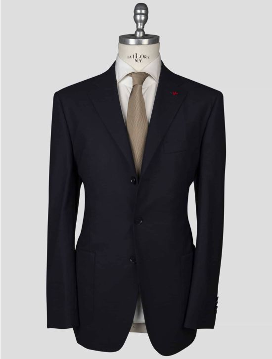 Isaia Isaia Dark Blue Virgin Wool Blazer Dark Blue 000