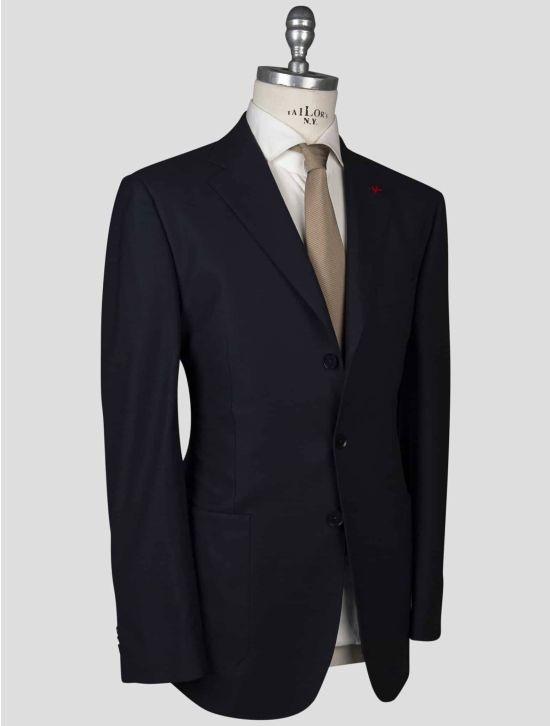 Isaia Isaia Dark Blue Virgin Wool Blazer Dark Blue 001