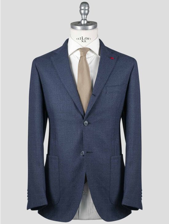 Isaia Isaia Blue Virgin Wool Blazer Blue 000