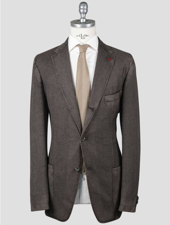 Isaia Isaia Brown Virgin Wool Blazer Brown 000