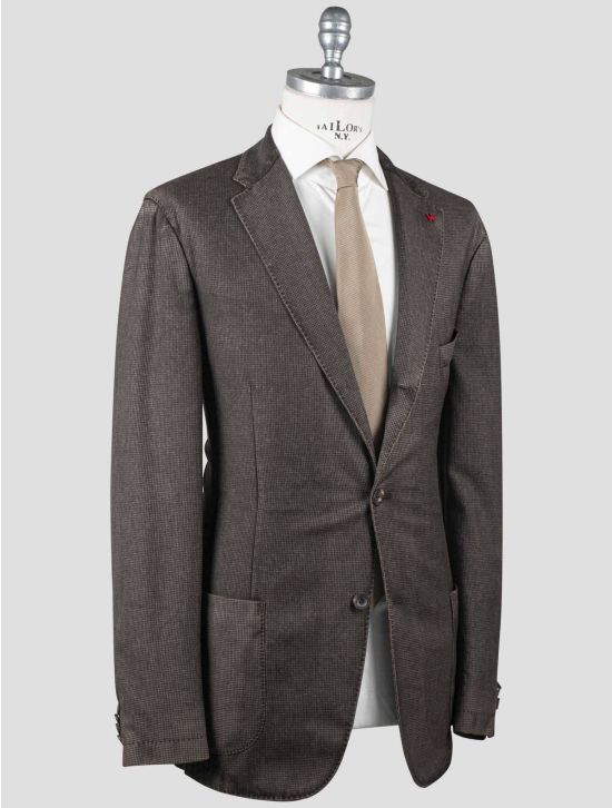 Isaia Isaia Brown Virgin Wool Blazer Brown 001