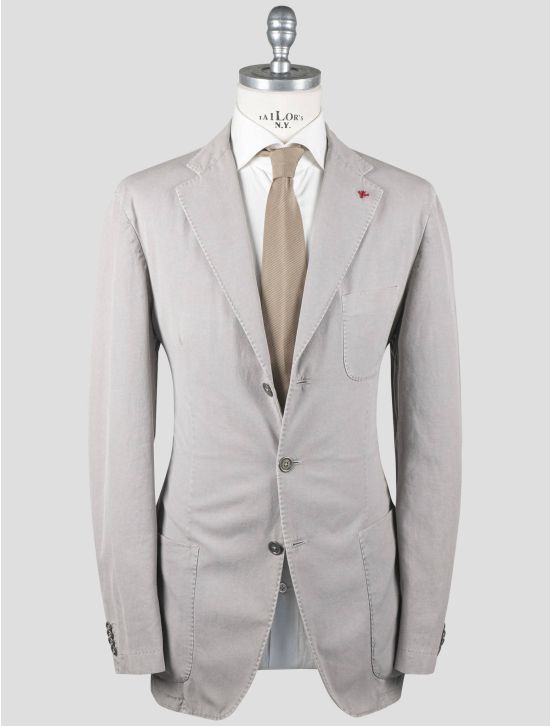 Isaia Isaia Gray Cotton Blazer Gray 000