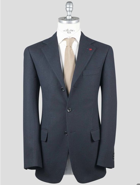 Isaia Isaia Dark Blue Virgin Wool Cashmere Blazer Dark Blue 000