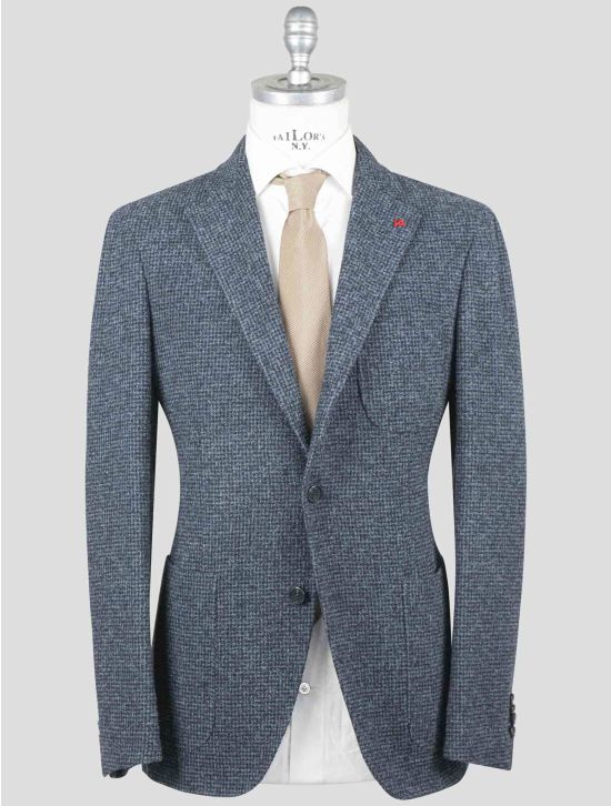 Isaia Isaia Blue Wool Mohair Cashmere Blazer Blue 000