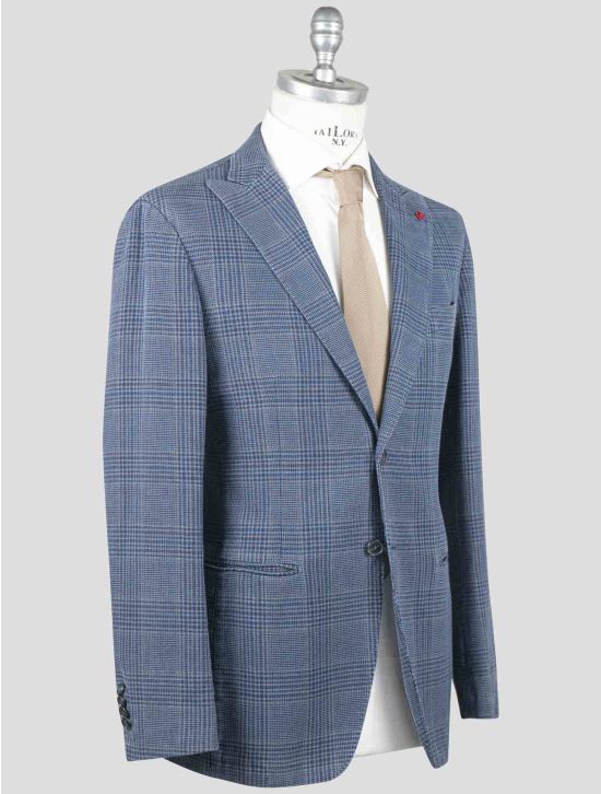 Isaia Isaia Multicolor Cotton Linen Blazer Multicolor 001