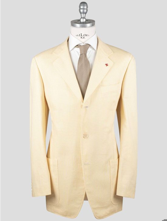 Isaia Isaia Yellow Cotton Blazer Yellow 000