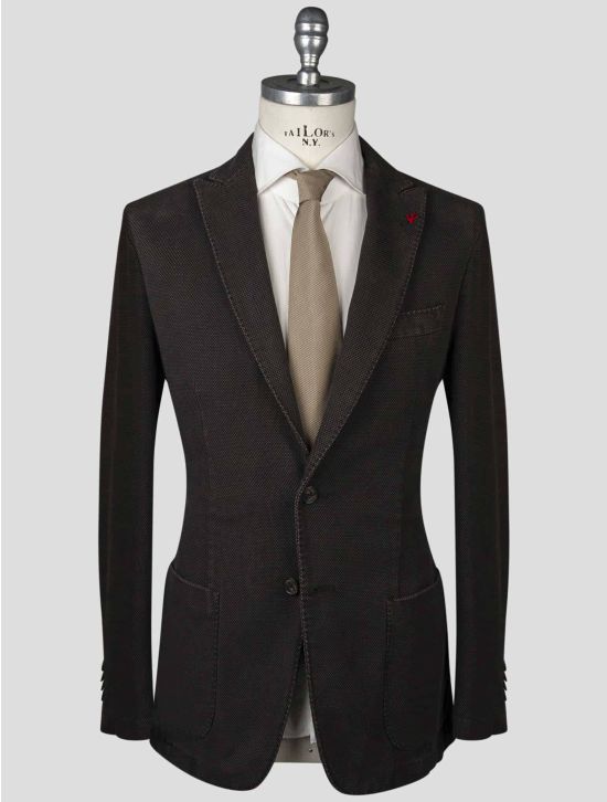 Isaia Isaia Brown Cotton Blazer Brown 000