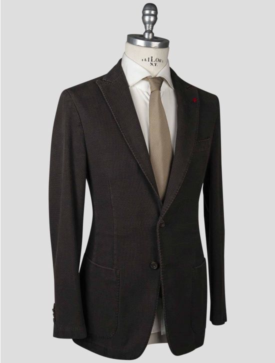 Isaia Isaia Brown Cotton Blazer Brown 001