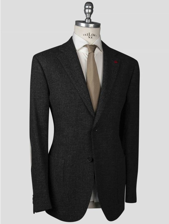 Isaia Isaia Brown Virgin Wool Blazer Dark Gray 001