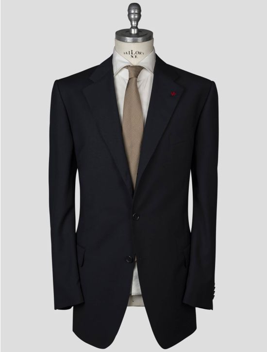 Isaia Isaia Dark Blue Wool Blazer Dark Blue 000