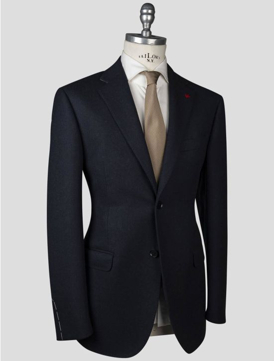 Isaia Isaia Blue Virgin Wool Blazer Blue 001