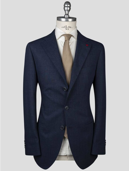 Isaia Isaia Blue Virgin Wool Blazer Blue 000