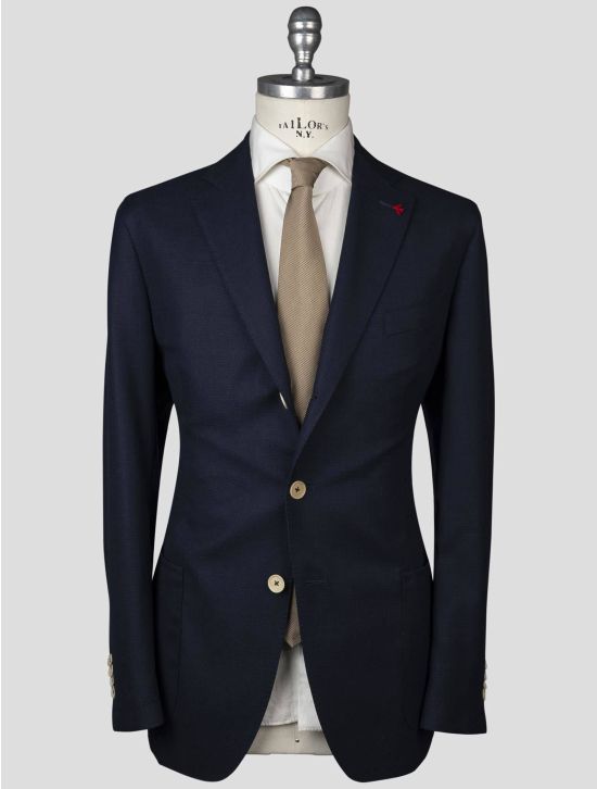 Isaia Isaia Blue Wool Blazer Blue 000