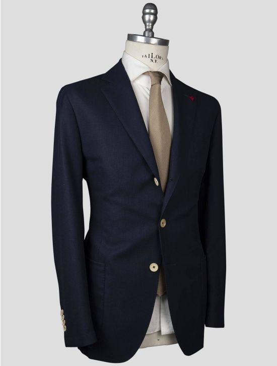 Isaia Isaia Blue Wool Blazer Blue 001